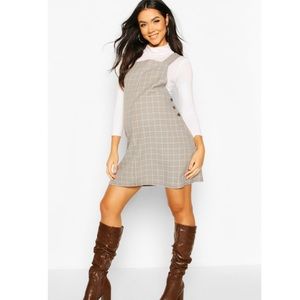 Boohoo Maternity Pinafore Dress